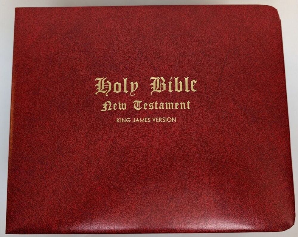 New Testament King James Talking Version Holy Bible on 35 Records -16 2/3 RPM